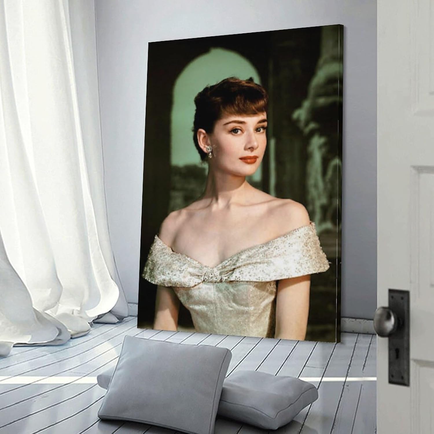 オードリーヘップバーン 特大 ポスター 額装 インテリア アンティーク